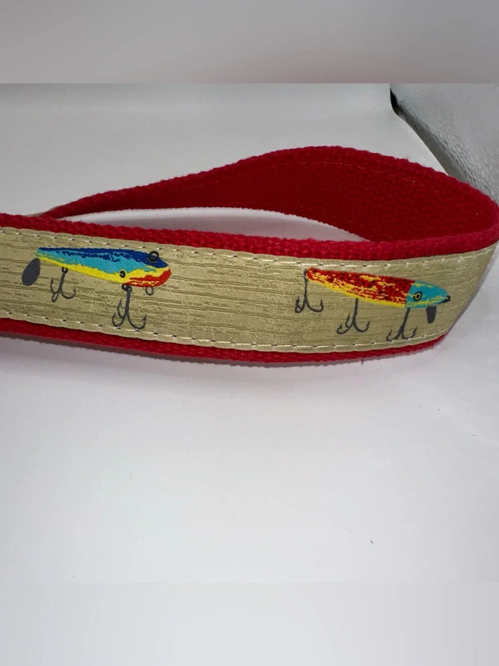 Preston Leather Fishing Lures Belt Solid Brass Buckle Kids Size 22 Made in USA